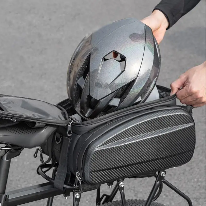 

Сумка для багажника велосипеда, сумка для велосипедного багажника, расширяемая задняя стойка для велосипеда, сумка для хранения багажника со светоотражающими полосками для улицы