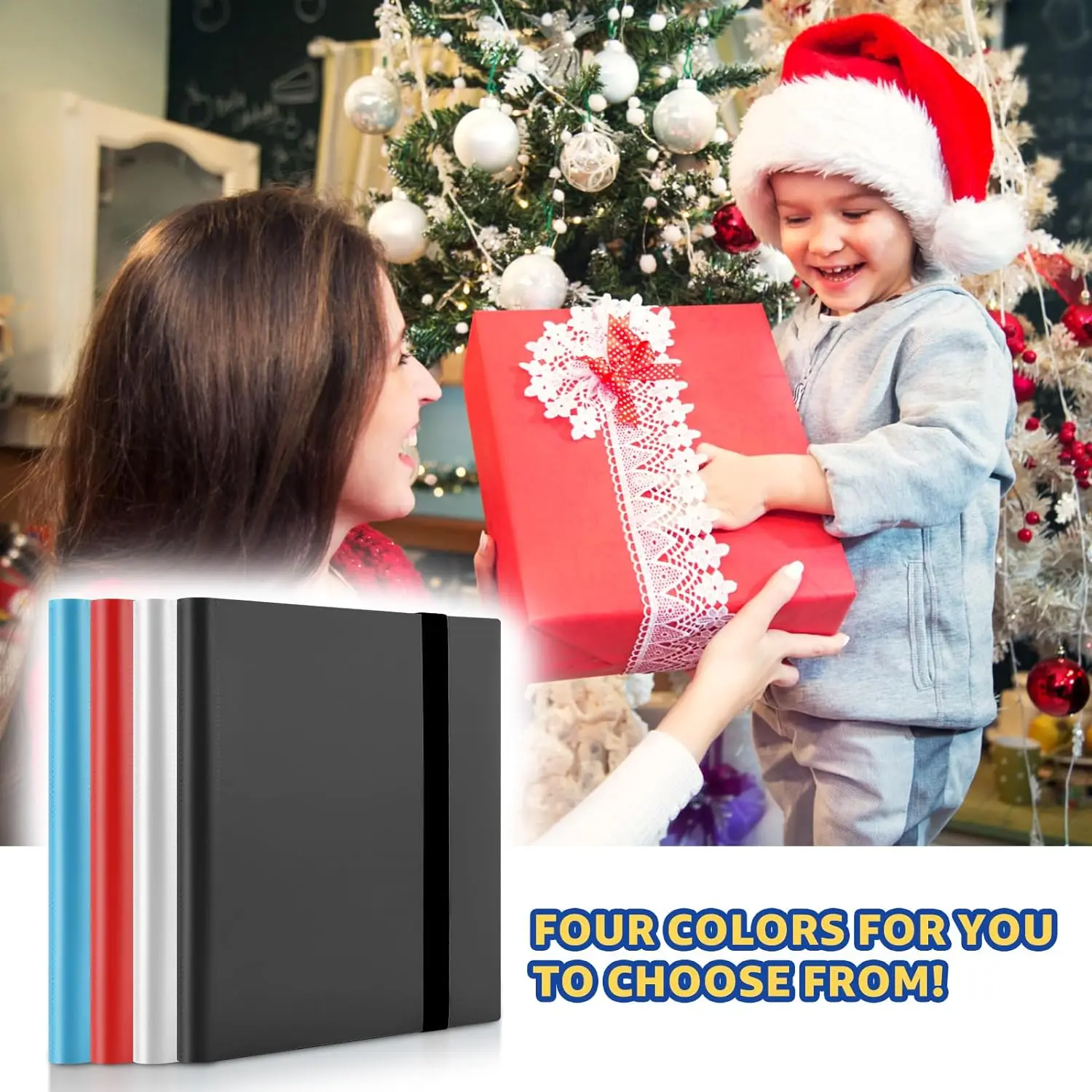 مجلد ألبوم بطاقات التداول 9 جيوب - مجلد جيب تحميل جانبي 360 لبطاقات الألعاب والبطاقات الرياضية #6