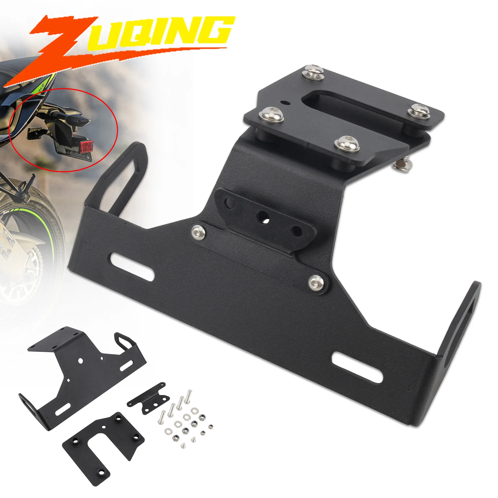 

Держатель лицензии мотоцикла для KAWASAKI Z900/SE Z 900 2017-2022 2021 2023, устройство для устранения крыльев, кронштейн для хвостового номерного знака, аксессуары