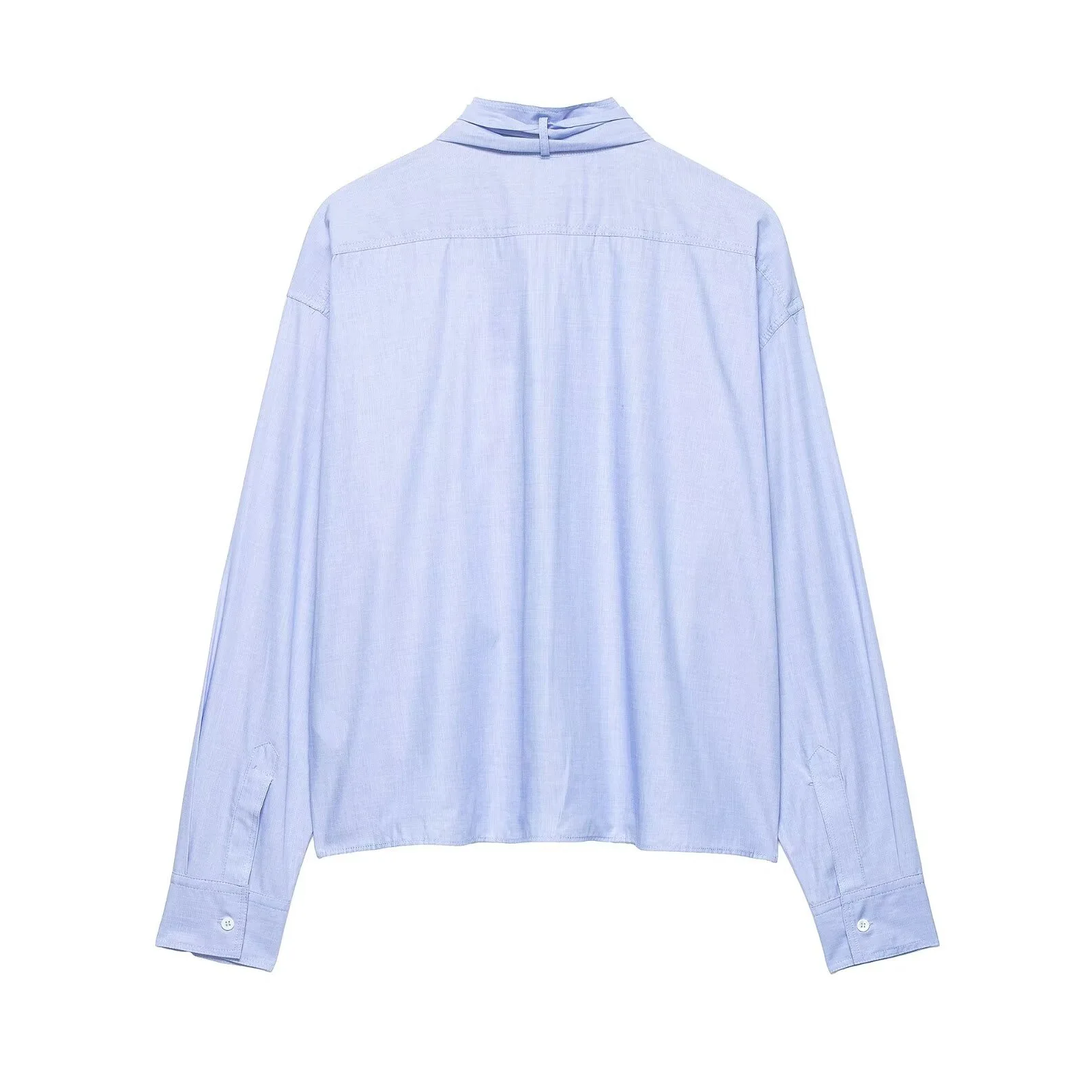 Withered European And American Style Fashion Temperament Bow Decoration Shirt Woman Clothes Shirts