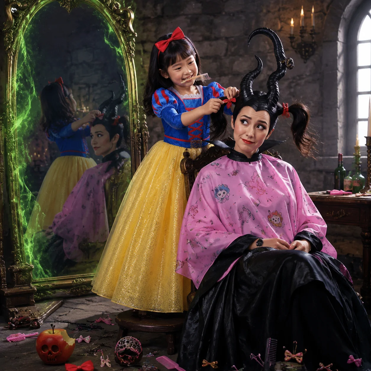 

Snow White Fantasy Lace Gown for Girls Halloween Cosplay Birthday Party Prom Dress Kids Costume 2-8Y Vestido Birthday Gifts