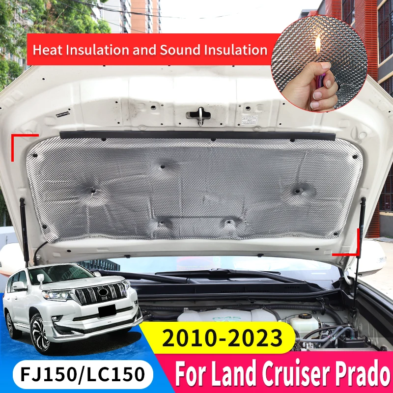 

2010-2021 For Toyota Land Cruiser Prado 150 Engine Heat Insulation Board Lc150 Sound Insulation Lining Modification Accessories