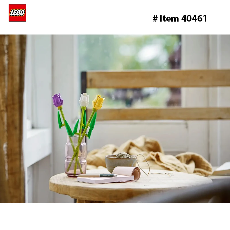 LEGO 40461 Tulips Flower Bouquet 111PCS  DIY Toys For Boys Girl Children Gift ages 8+