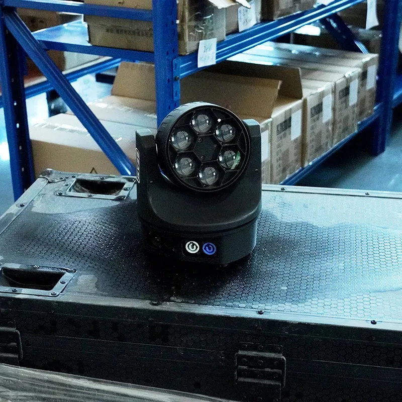 

AOPU 6pcs 100W Mini Bee Eye Moving Head Light Full Color LED Moving Heads Stage Lights for Wedding Party