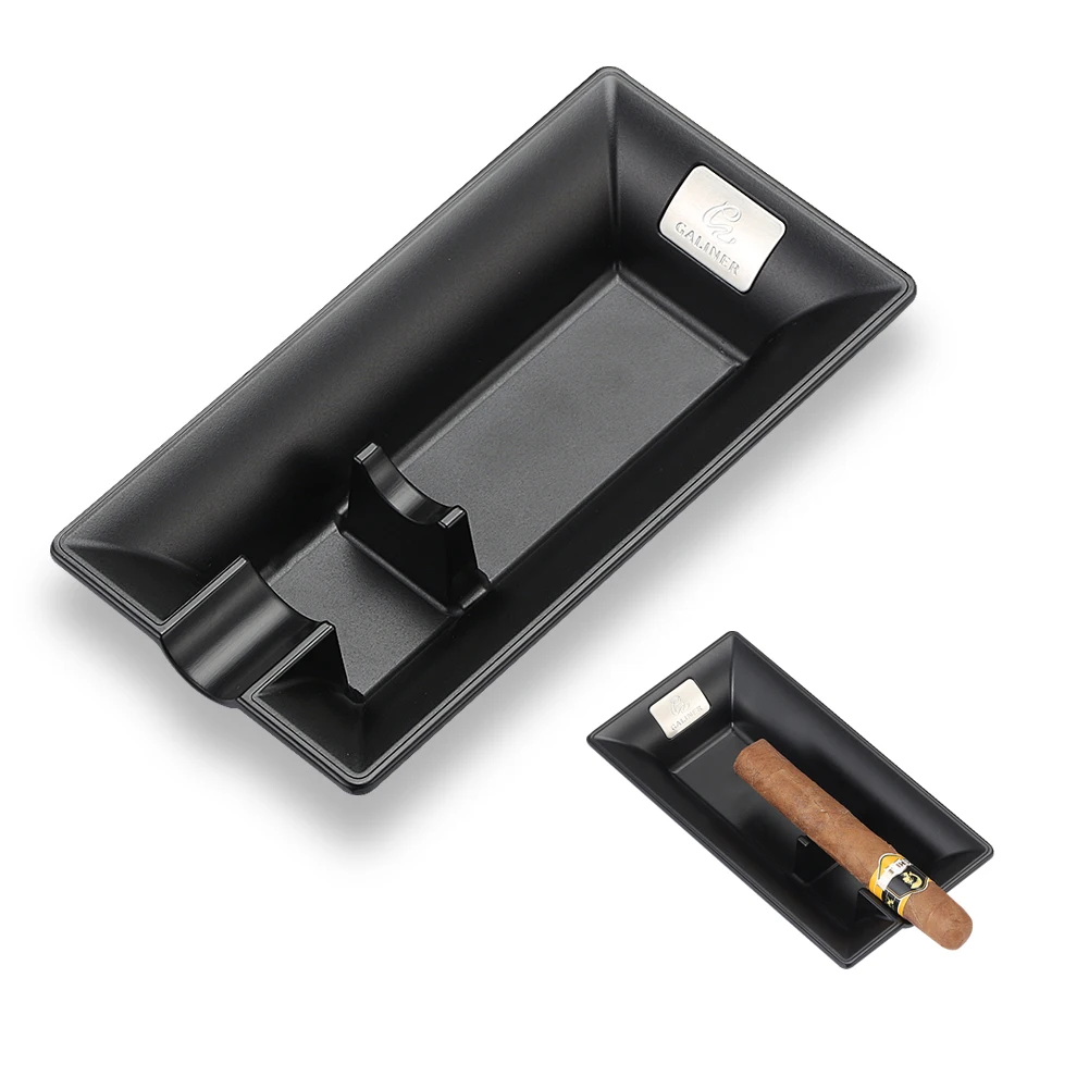 

GALINER Высококачественная металлическая пепельница для сигар, большая, с одним отверстием, прочная, с держателем для сигар, креативный подарок, модная пепельница