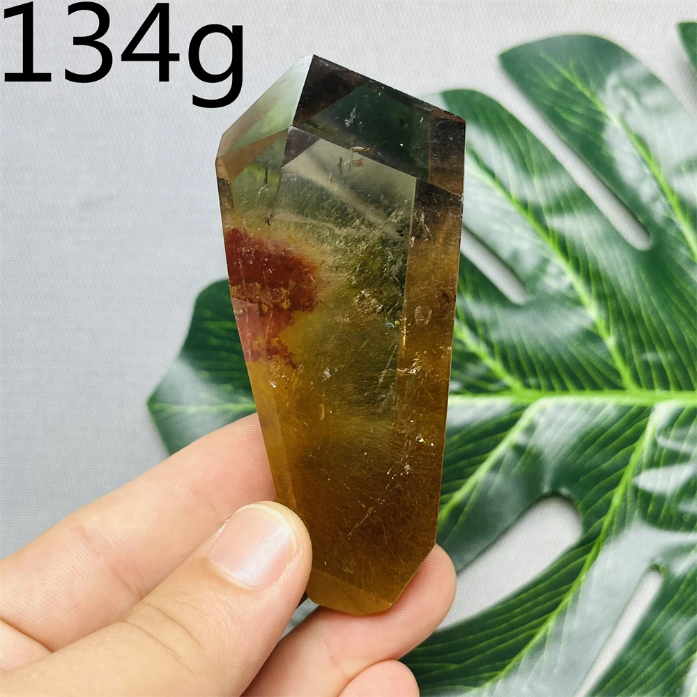 Natural Gems Rutile Smoke Quartz Garden Crystal Mineral Specimen Home Garden Decoration Gift Witchery altar Stone Healing