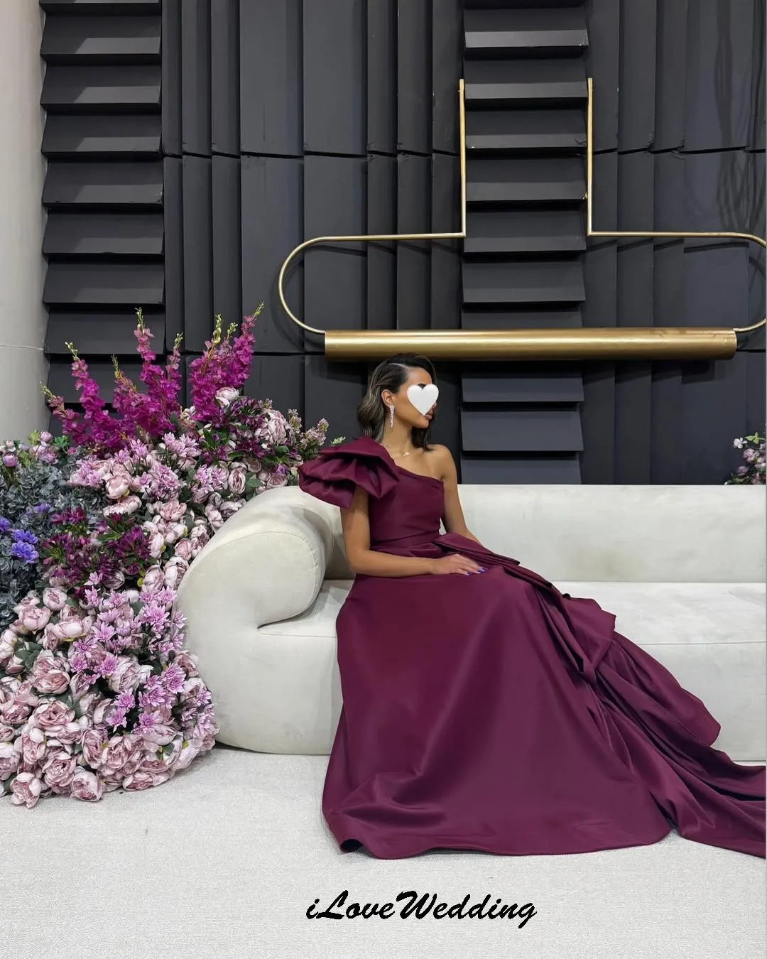 Fuchsia One Shoulder Prom Dresses A-Line Wedding Party Dress For Women Guest Formal Gowns Floor Length Evening Dress Customized