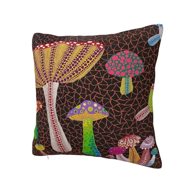 Yayoi Kusama Toadstools Abstract Art Modern Pillow Cover Bedroom Decoration Car Cushion