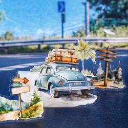 30pcs/1lot Kawaii Stationery Stickers  Traveling Highway Junk Journaling Decorative Scrapbooking for stickers Scrapbook