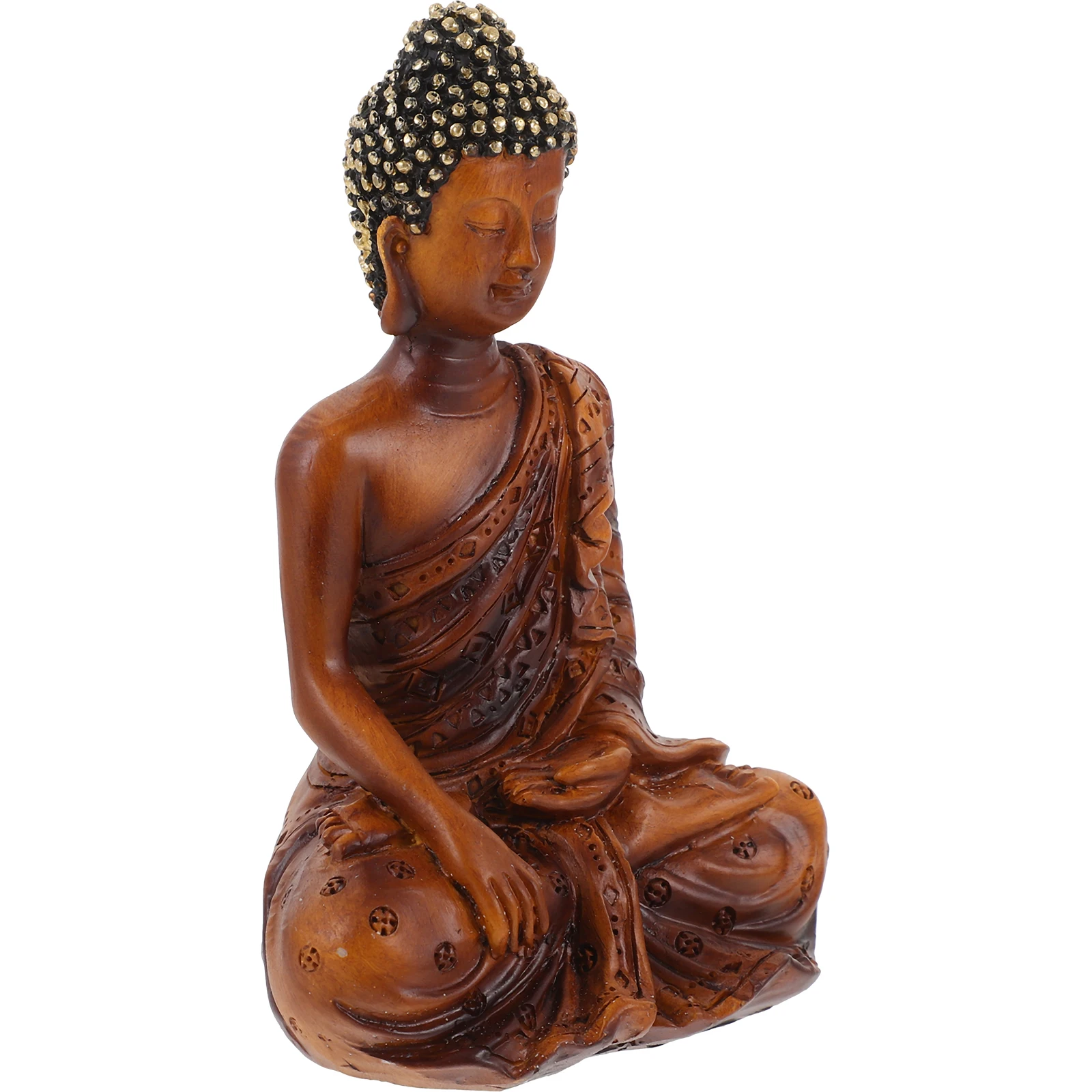 

Imitation Stone Statue Figurine Small Size Resin Decor Desktop Fish Tank Home Small Buddha Statue Office Zen Buddhas
