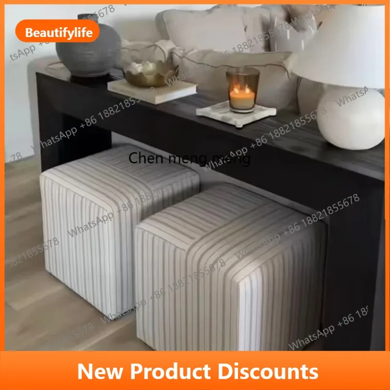B06 Italian modern simple entrance table entry creativity, solid wood entrance table behind the sofa