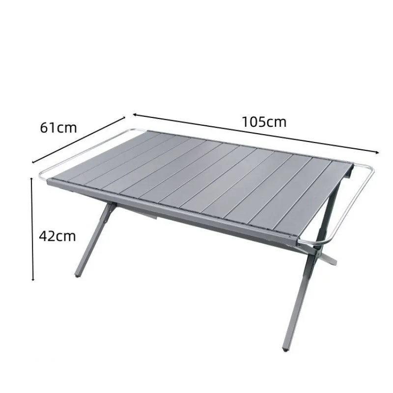 Aluminum Alloy Egg Roll Table Camping IGT Tactical Table Outdoor BBQ Table Drinking Tea Picnic Desk  Portable Folding Table