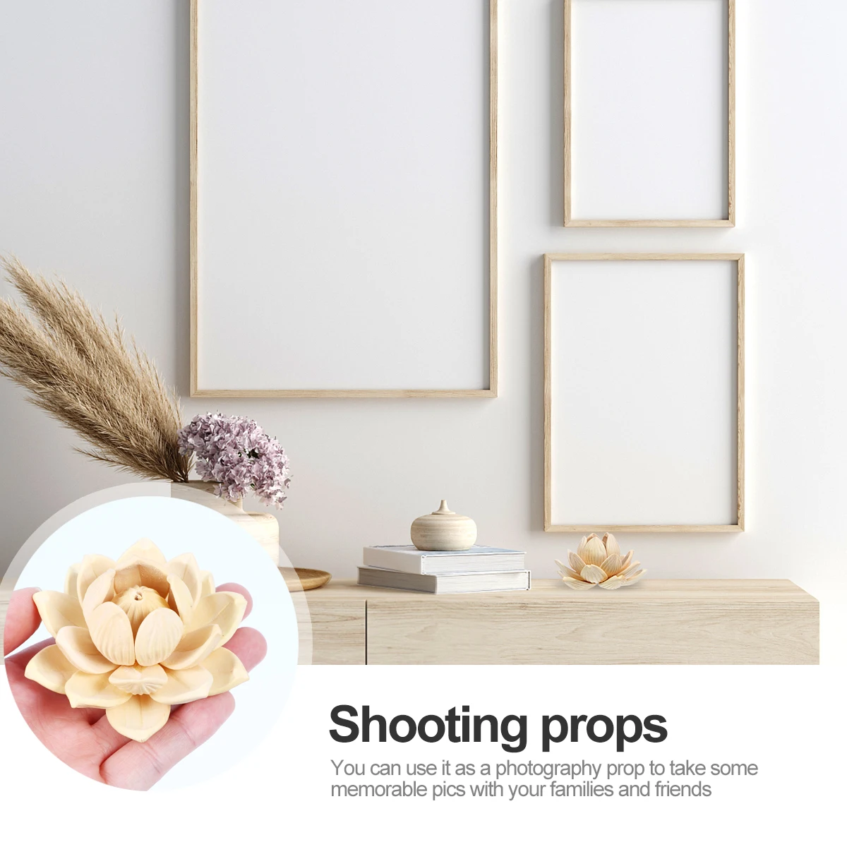 

Wood Lotus Decor Lotus Flower Ornament For Home Desktop Tabletop Decoration Office Study Car Gift Idea Handicraft Sewing