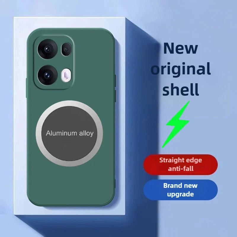 In-vehicle Magnetic Attraction Case for OPPO Reno13 Pro Reno12 11 F A98 A78 A59 A58 A39 A38 A5 Pro Luxury Liquid Silicone Case
