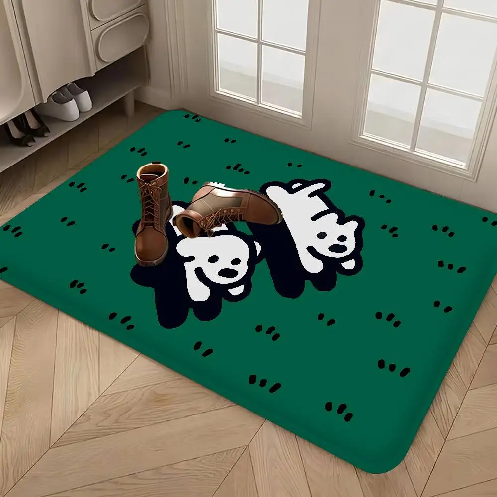 Matsui Dog Room Mats Retro Multiple Choice Living Room Kitchen Rug Non-Slip Welcome Rug