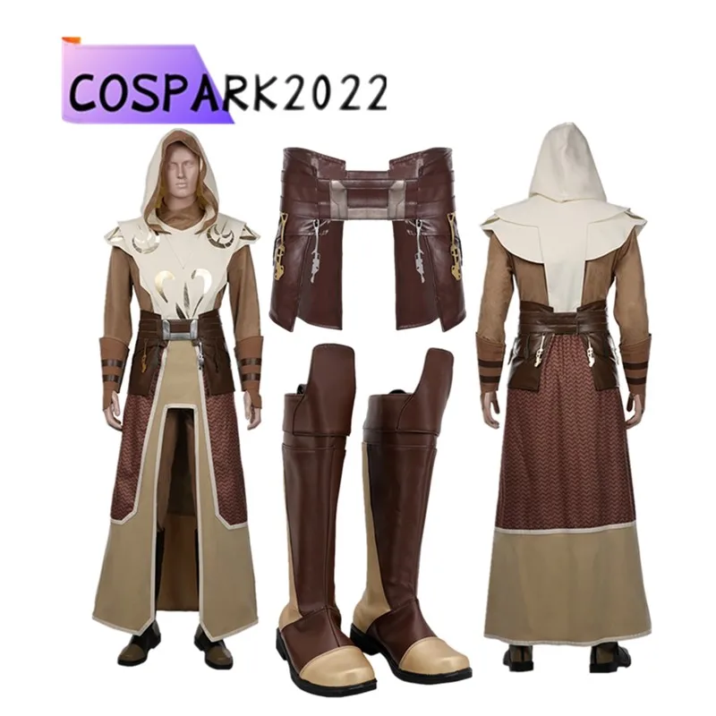 Jedi Temple Cosplay Guard Belt Waistband Movie Battle Shoes Boots Halloween Carnival Party Costume Accessories