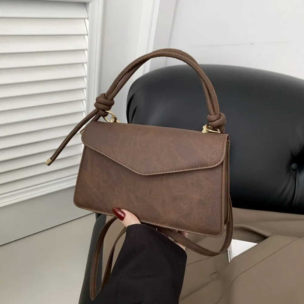 

Модная простая сумка из искусственной кожи, однотонная сумка на плечо, повседневная женская сумка через плечо