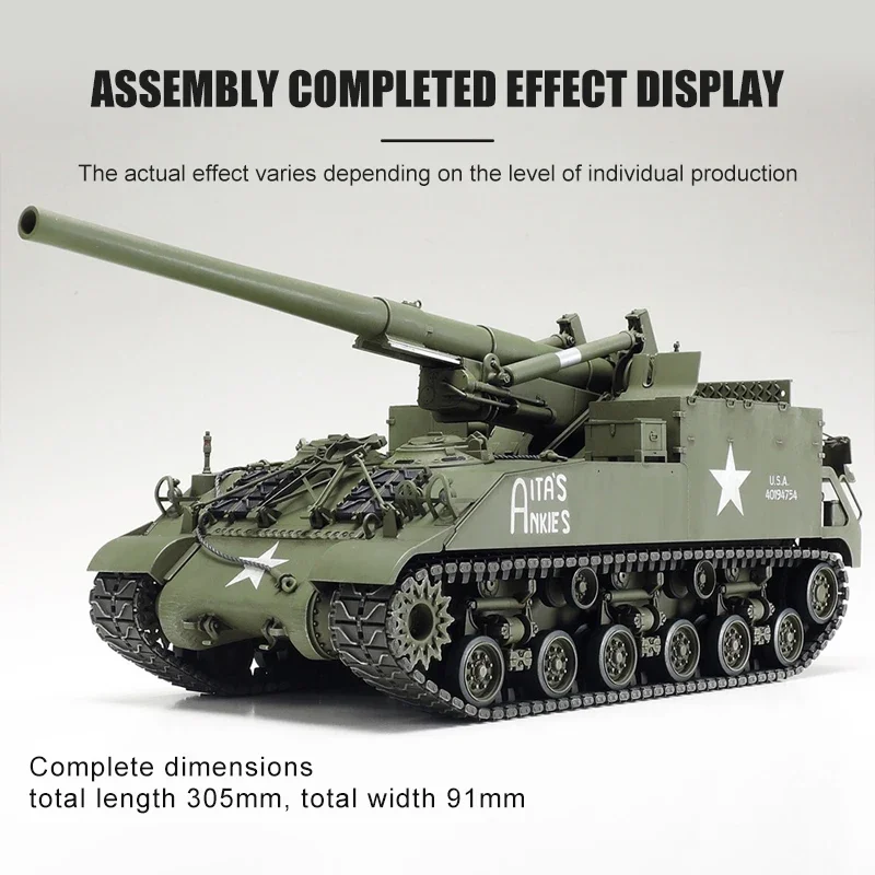 TAMIYA-Kit de maquette assemblé, Howitzer automotrice, American M40, 35351mm, 155, 1/35