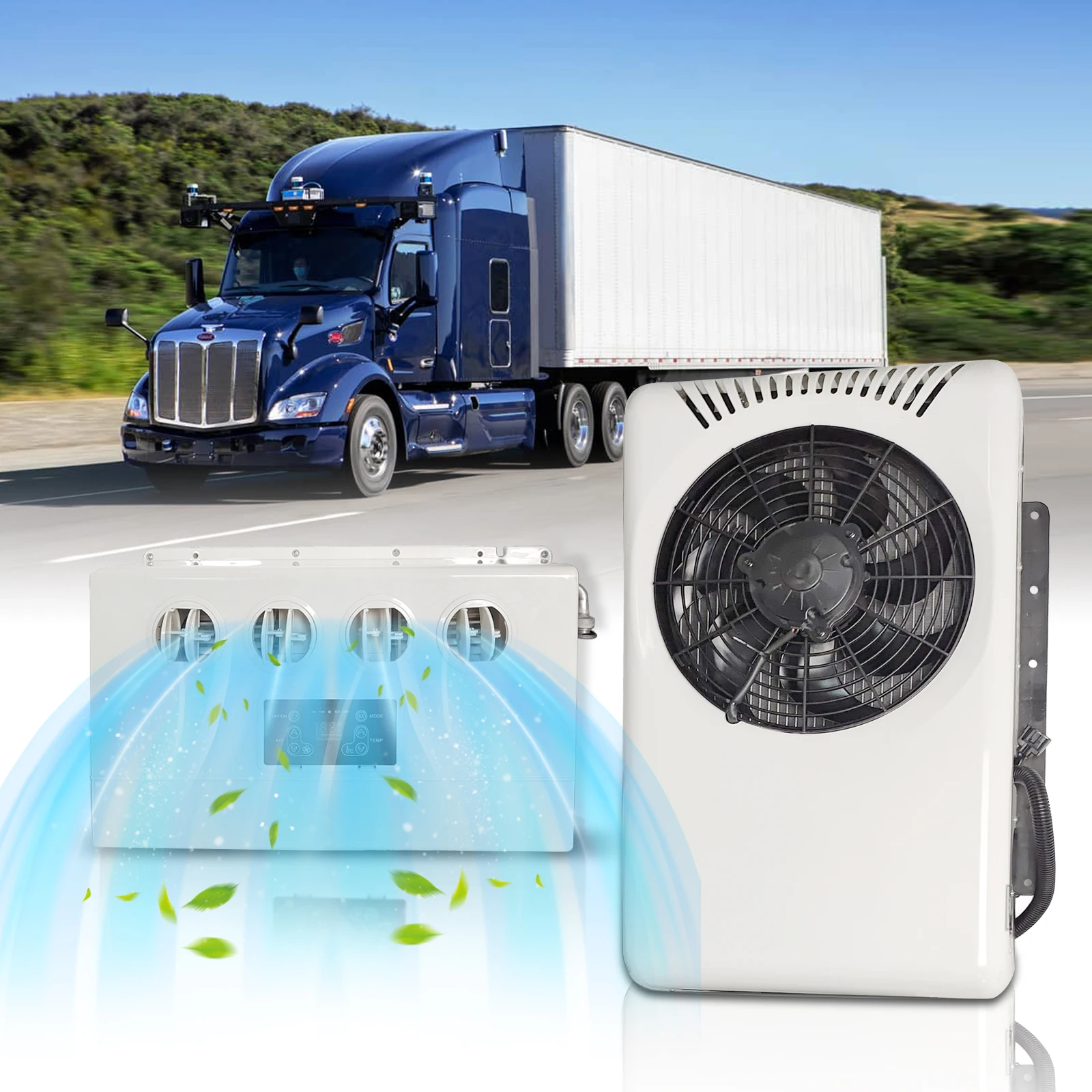 

Aspligo 10500BTU 12 В/24 В разделенный сверхмощный кондиционер переменного тока для грузовых автомобилей, экскаваторов, тракторов, прицепов и автомобилей системы переменного тока R134a