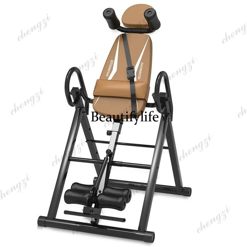 Household multifunctional cervical retractor upside down device lumbar spine stretching abdominal fitness equipment