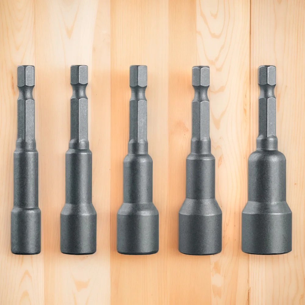 5 قطعة رأس المفك المغناطيسي عرافة رئيس 1/4 5/16 3/8 7/16 1/2 بوصة المغناطيسي الجوز مفك عرافة مفتاح مفك أدوات يدوية اكسسوارات #3