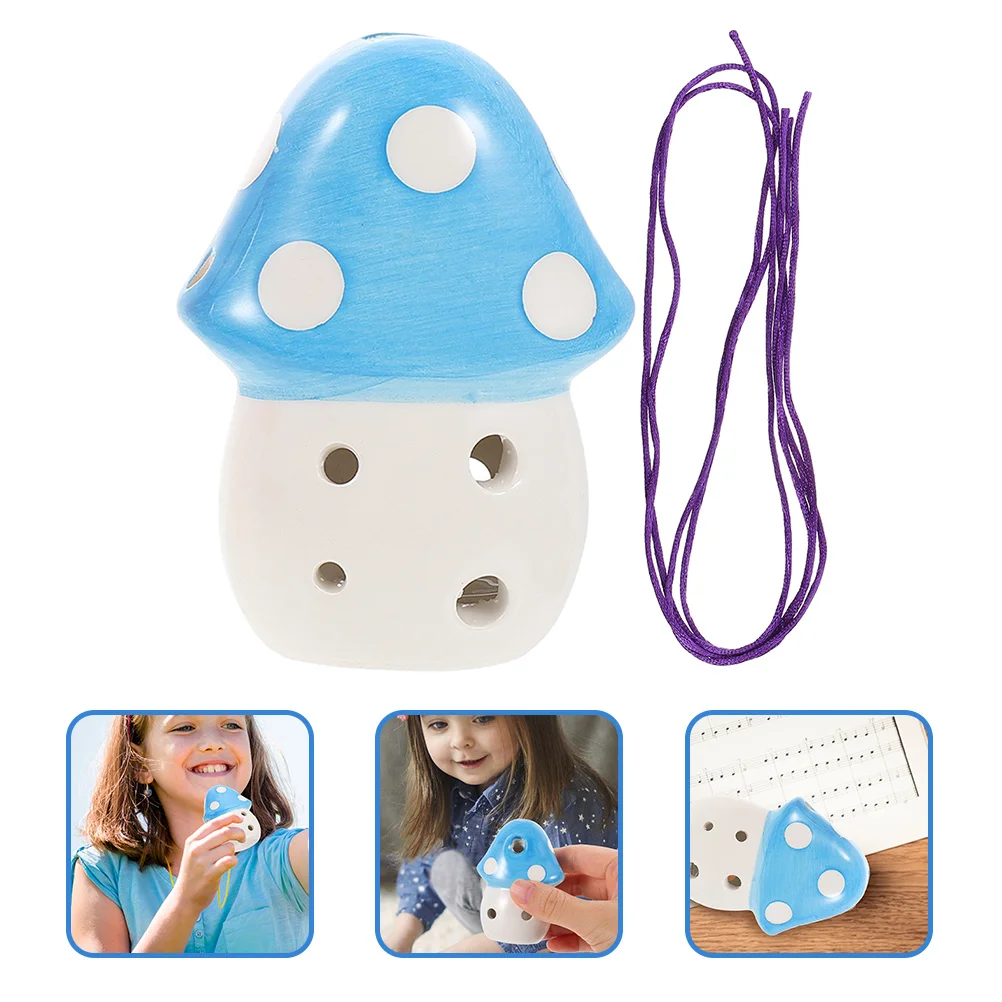 

Ocarina Beginner Mushroom Ocerina Instrument for Ocarinas Blue Sky-blue Instruments