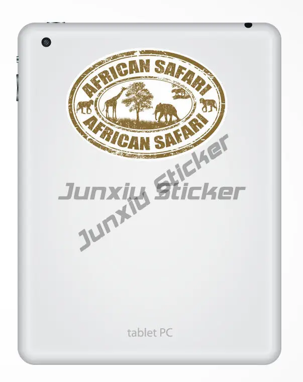 African Safari Vinyl Decal Sticker Laptop Luggage Travel Tag Africa