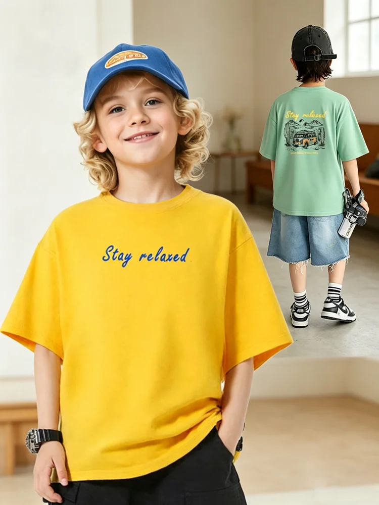 Summer Clothing Options - Kinder-T-Shirt, lässiges Jungen-T-Shirt mit kurzen Ärmeln,