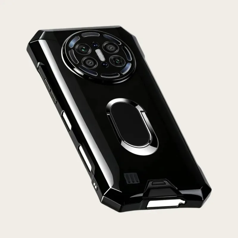 Skinlee Phone Case For Doogee V50 Pro Adsorbable Ring Ultra-Thin Silicone Soft Cover For Doogee V50 Pro Shockproof Shell