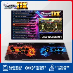 9800 in 1 For Pandora Saga DX2 DX Plus Box 3D Retro Cabinet Support Multiplayer HDMI Output Arcade Game Console 4 Players Bartop