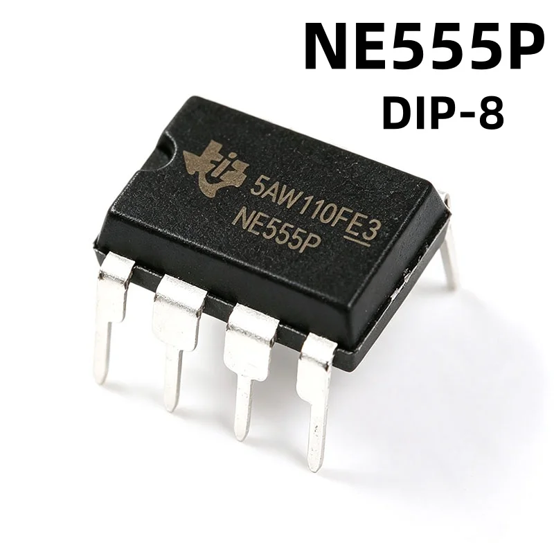 10pcs 100% new NE555P NE555 plug-in DIP-8 single high-precision timer/timer chip IC