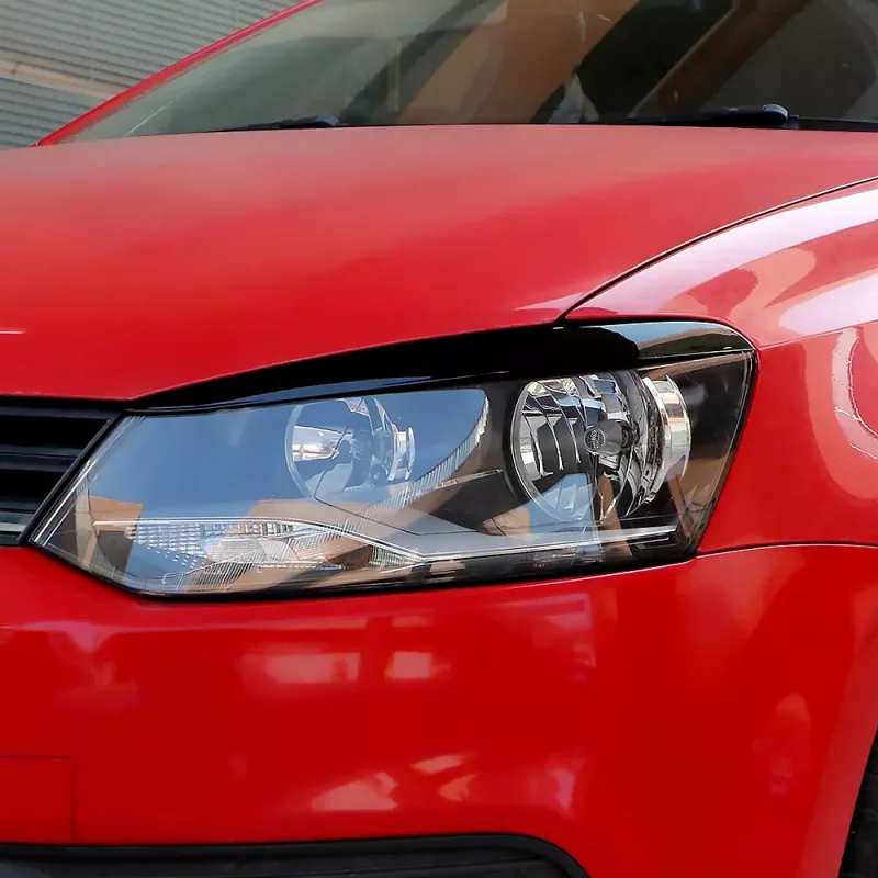 

Car Headlight Eyebrow Sticker Cover Trim For VW Polo MK5 Eyebrows Headlight Eyelid Cover Trim Gloss Black 6R 6C 2009-2018 Part