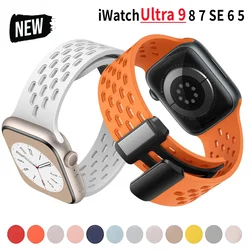 Siliconen band voor Apple Watch Band 49 mm 44 mm 40 mm 45 mm 41 mm 42 mm 38 mm Armband Correa IWatch Series 9 8 SE 7 6 5 4 3 Ultra 2