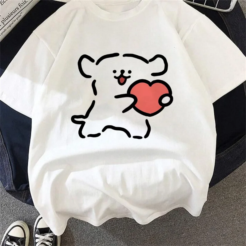 

Fashion Women Y2K Vintage Graphic T Shirt Women Kawaii Aesthetic T Shirt Casual Trendy Couple Women Clothes as Valentine's Gift