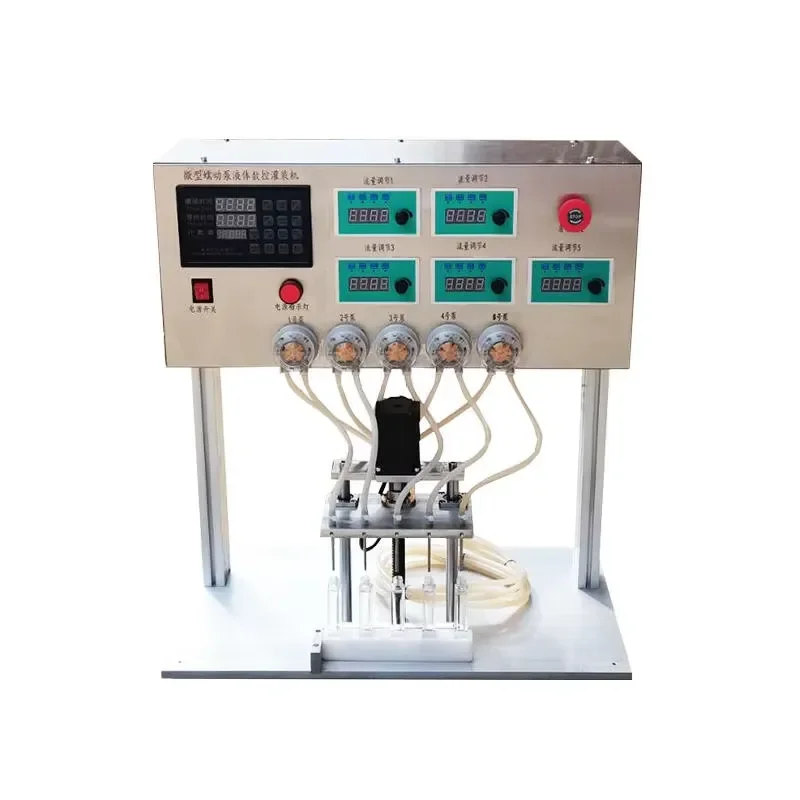 for High Precision 220V Automatic Micro Peristaltic Pump Liquid Filling Machine 0.5-15ml for Eye Drop Nucleic Acid Detection