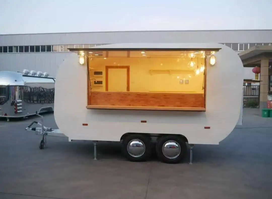 

Small Fast Mobile Hotdog/coffee Cart Street Food Van Vintage Ice Cream Food Truck Pizza/bbq Food Trailer