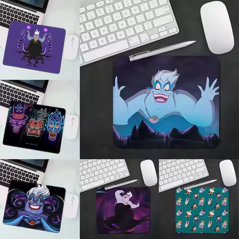 Cartoon Disneies Ursula Villains Gaming Mouse Pad XS Small Mousepad For PC Gamer Desktop Decoration Office Mouse Mat Deskmat Rug
