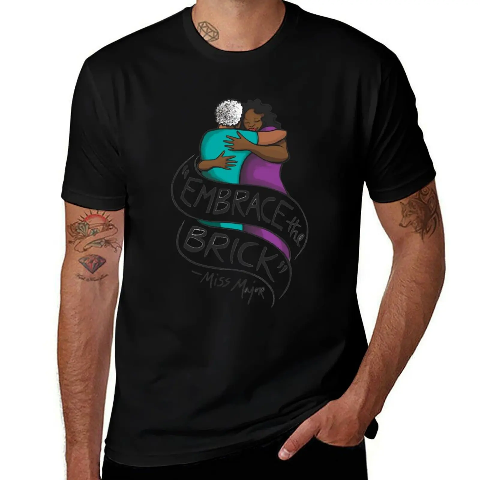 

t graphic T-Shirt Art the t shirt Brick - Embrace Bazant designer Major man - Miss Micah man shirt by
