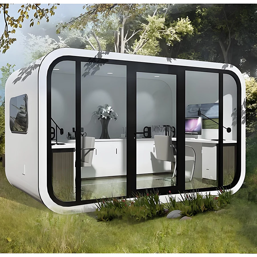 Fast Installation Space Capsule House Prefab Tiny Houses Steel Structure Recreational Villa 2 Bedroom Mobile Home For Sale