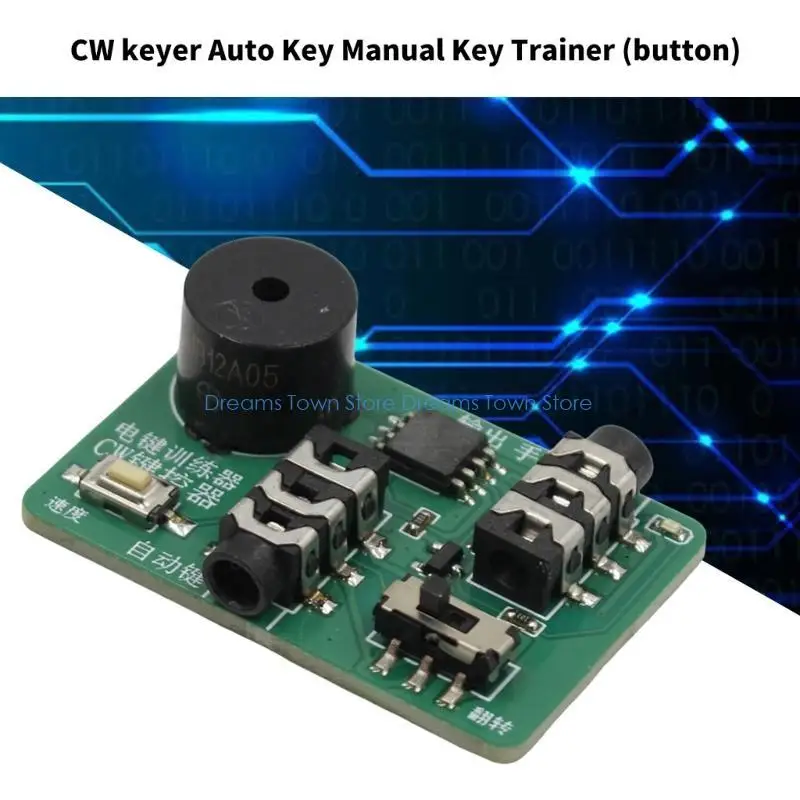 HX6A Space Saving CW Keyer Manual Morse Trainer met Long Last Battery Life voor naadloos buitenradio -activiteit
