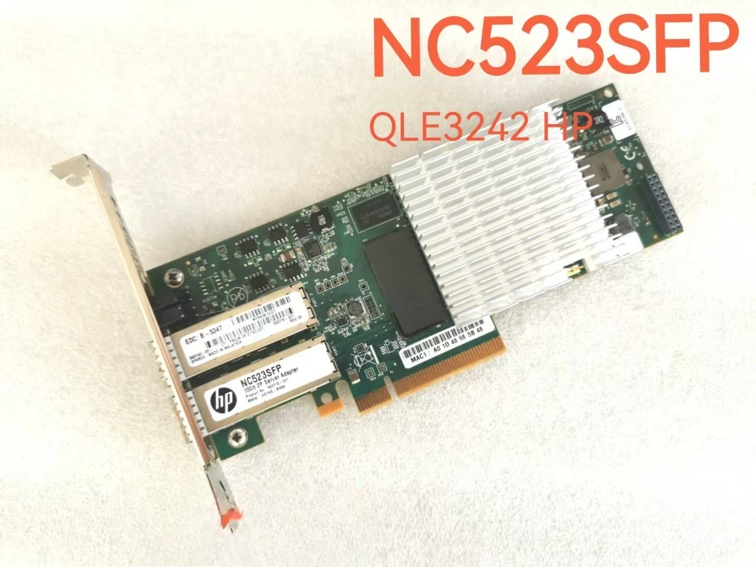 

Для нового оптоволоконного сетевого интерфейса HP NC523SFP 593715-001 QLE3242 10 ГБ