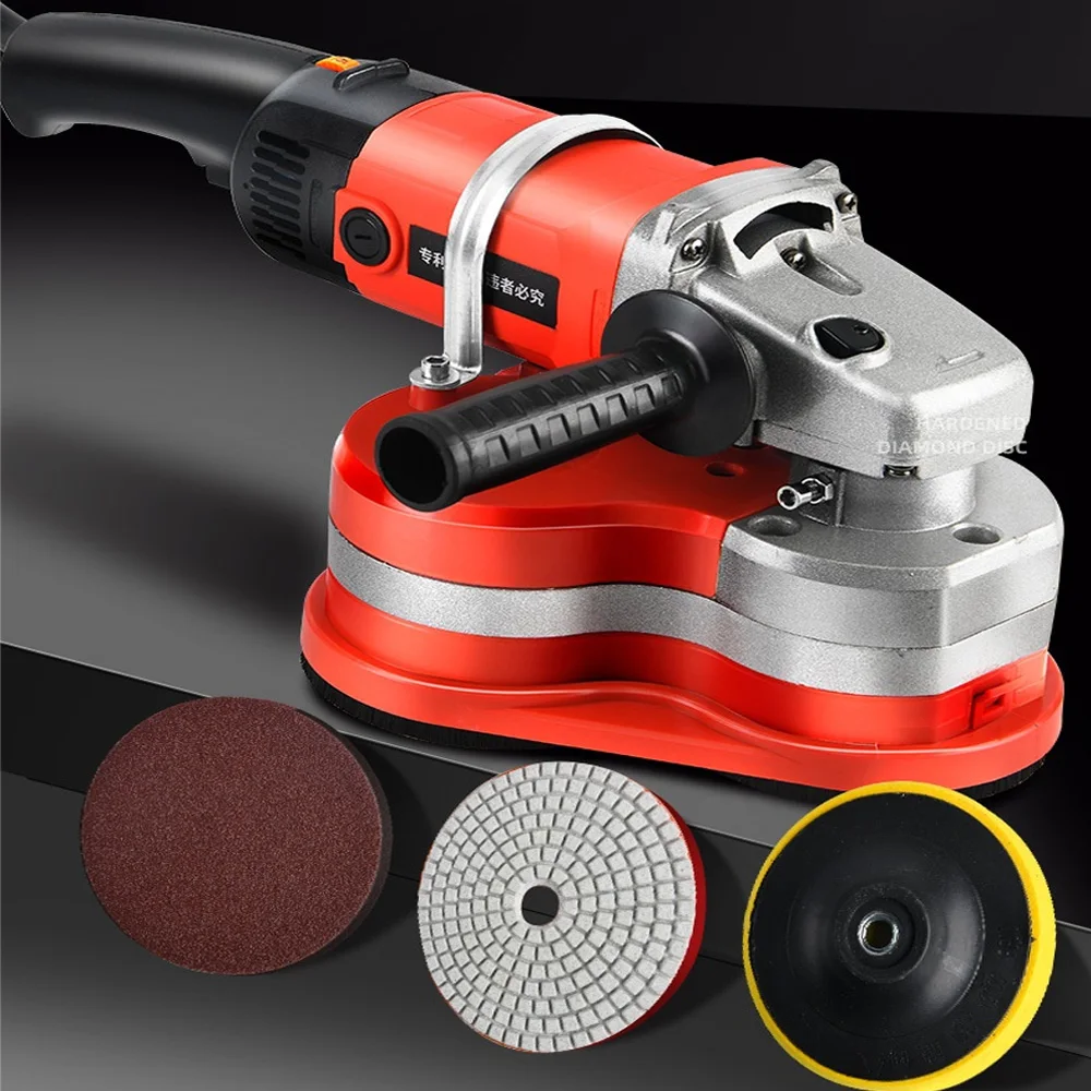 Portable Three Heads Surface Floor Diamond Polishing Machine Epoxy Terrazzo Concrete Floor Grinder