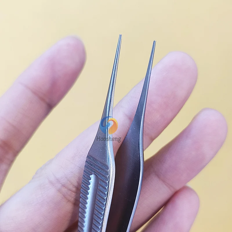 Pinza per tessuti Adson Pinza per micro dissezione Adson Pinzetta dritta in plastica liscia 1x2 denti 12,5 cm 14 cm