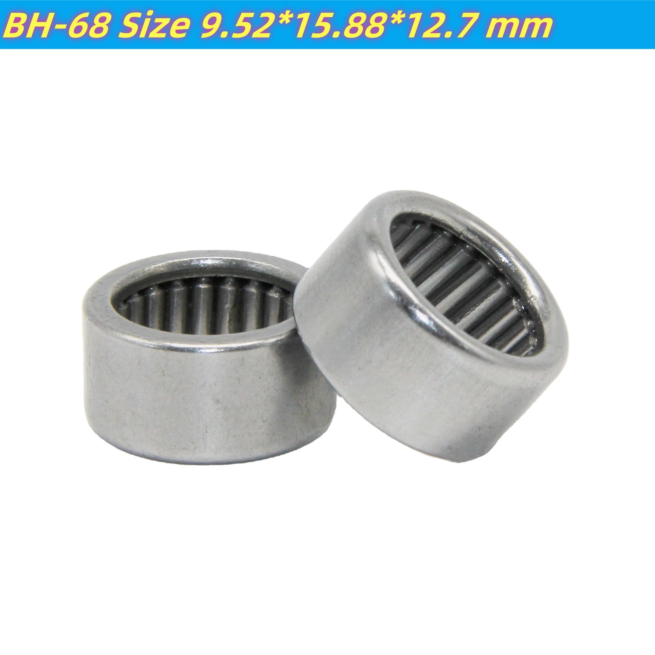 

Factory Outlet Fast Delivery Drawn Cup Full Complement Needle Roll Bearing 5pcs BH-68,BH68 Size 9.52*15.88*12.7mm