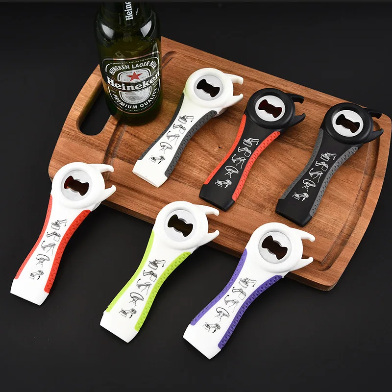 

5 in 1 Multifunction Twist Bottle Opener All in One Jar Can Red Wine Beer Lid Twist Off Easy Open Claw Kitchen Opener