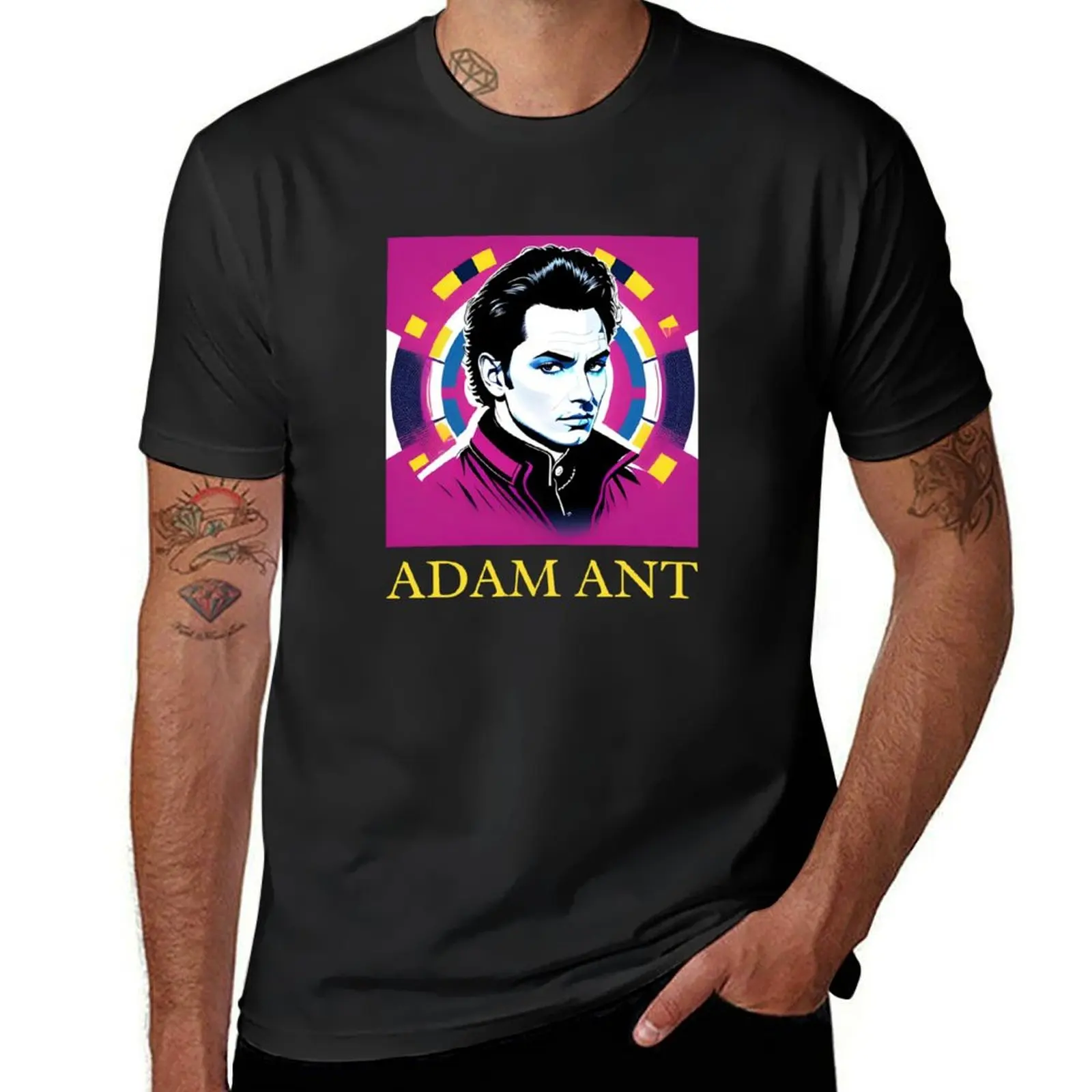 Adam Ant Tribute - Iconic Glam Rock Legend T-Shirt anime figures basketball graphic tees man clothes workout shirts for men