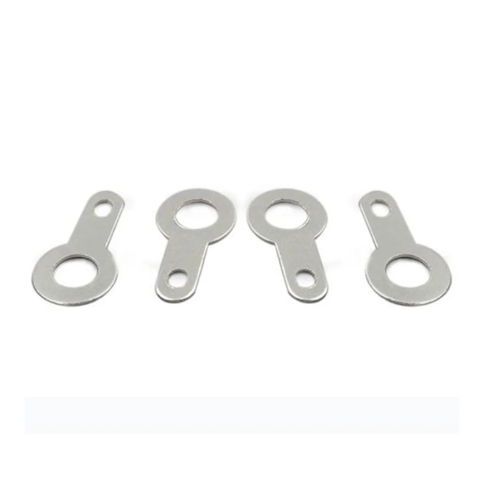 500pcs Tin Plated Brass Washers 5.2mm Inner Diameter Single Head Brass Welding Lugs for Electrical