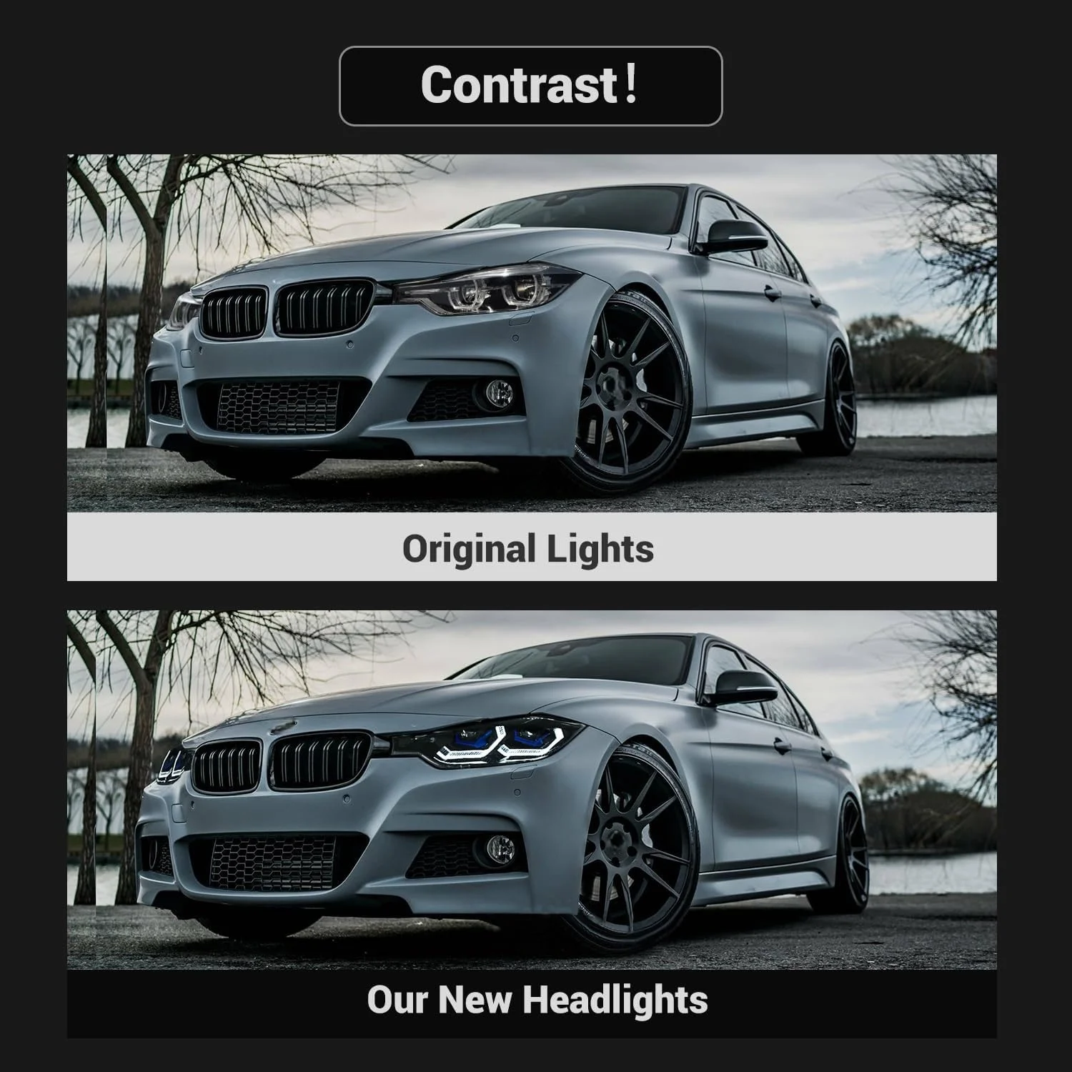 مقاوم للماء الخدمة الطويلة في الحياة زينون المصابيح الأمامية لسيارات BMW F30 F31 320i 328i 330i 340i 3 Series 2013 2014 2015 2016 2017 2018 #4