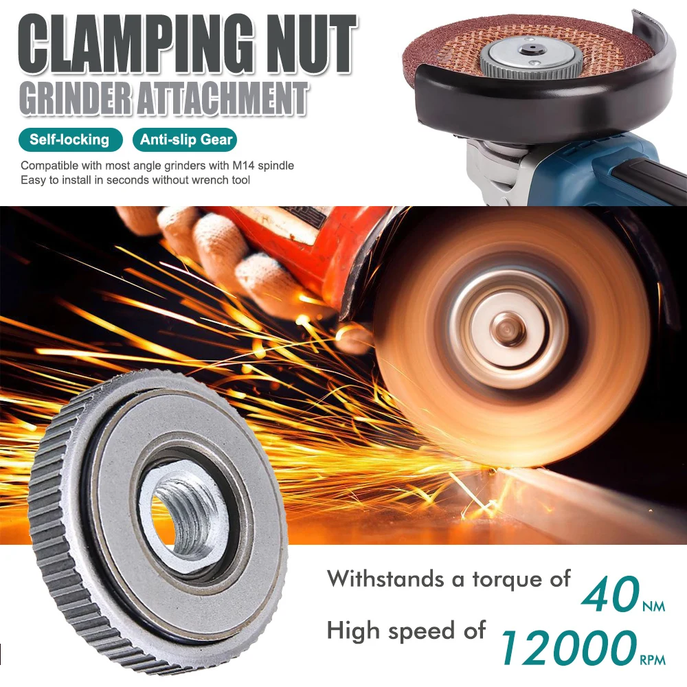 جديد العالمي موضوع زاوية طاحونة لوحة الضغط الإفراج السريع زاوية طاحونة شفة الجوز ملحق لاستبدال لقط أداة