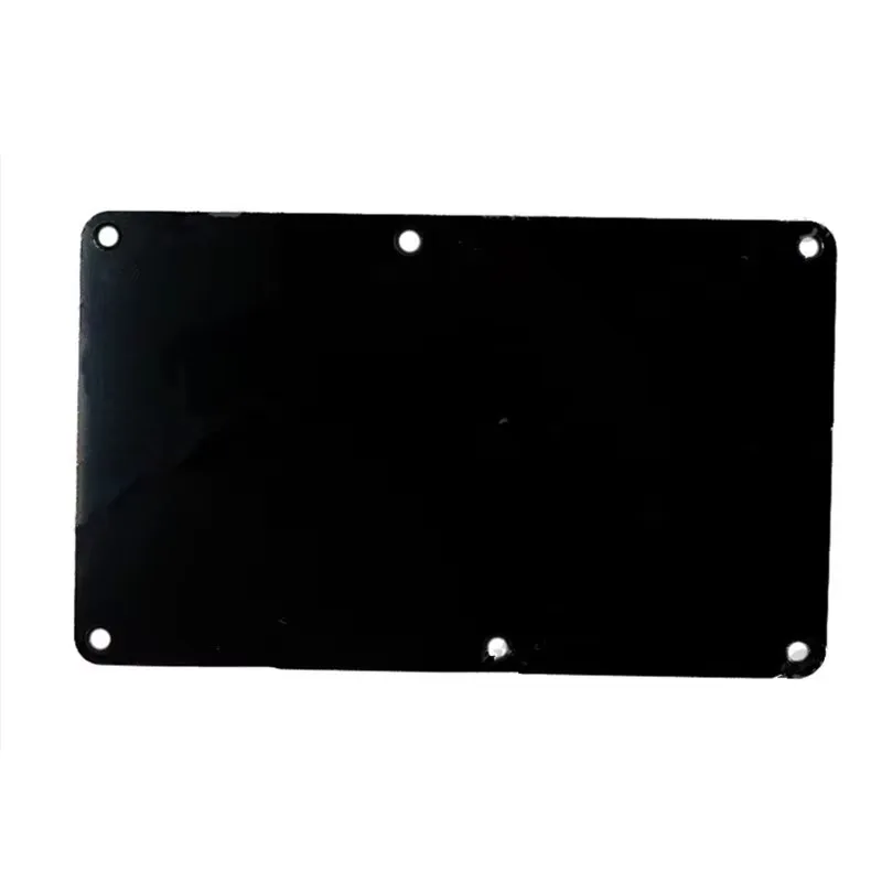 A Black Plastic 6 Screw Hole Closed Style Electric Guitar Cavity Cover Spring Cover Back Plate Wiring Cover Guitar Accessories view 4